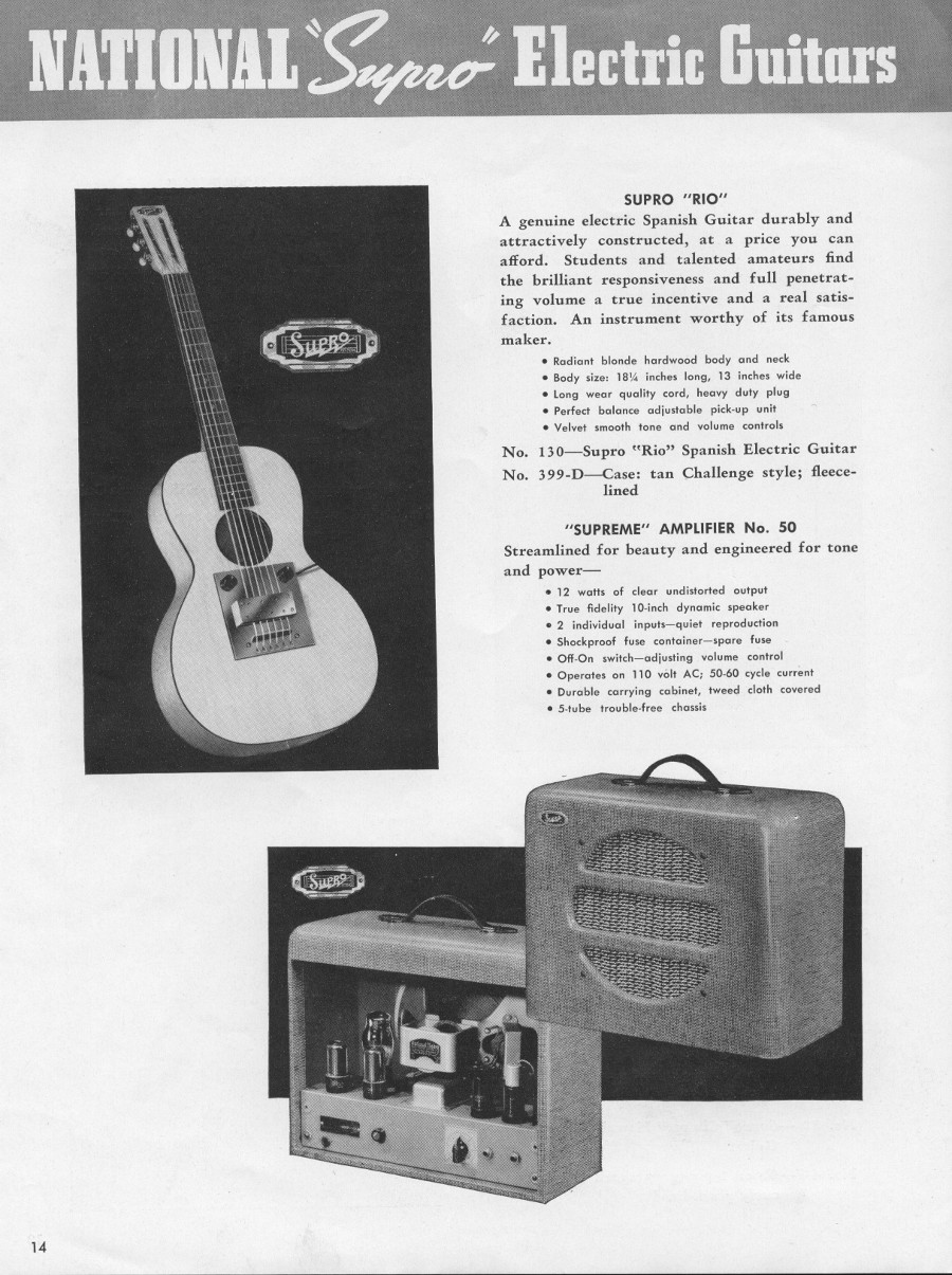 1942 catalogue Supro page