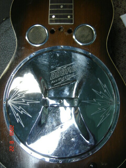 Dobro all-electric guitar coverplate